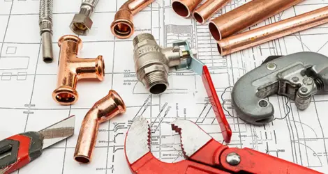 Plumbing services paper plan